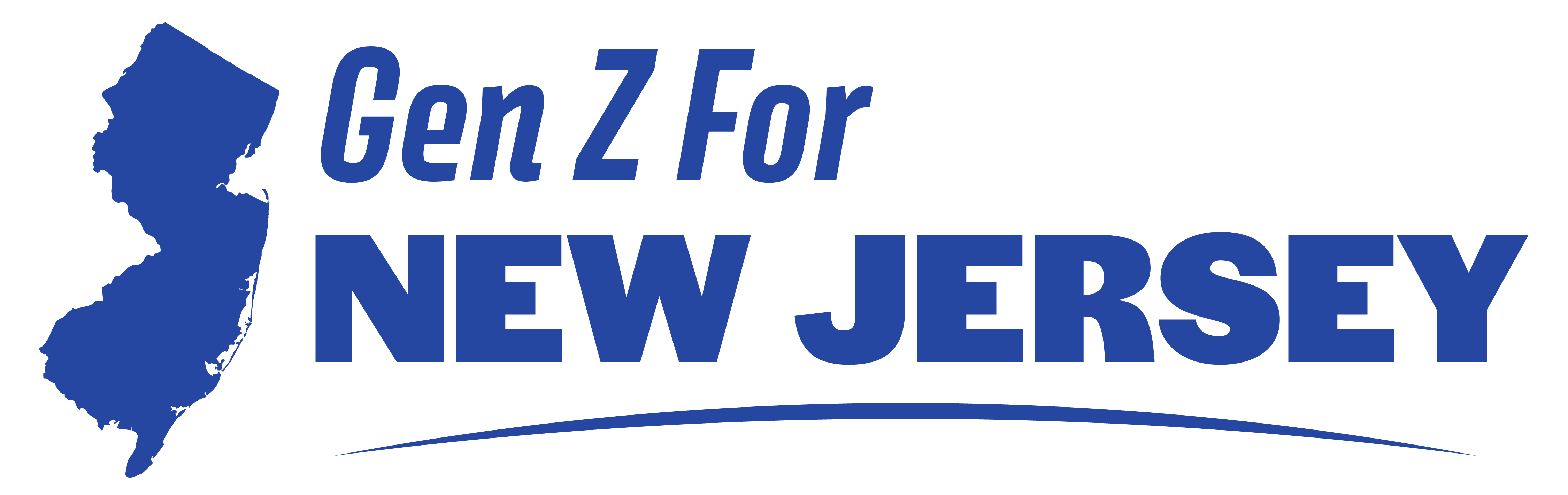 blue logo for Gen Z for New Jersey